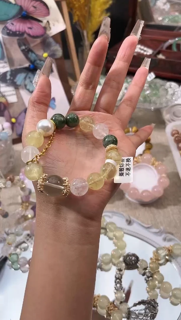 【闪购商品】水晶手链未镶嵌多样性发货颜色微差发其一