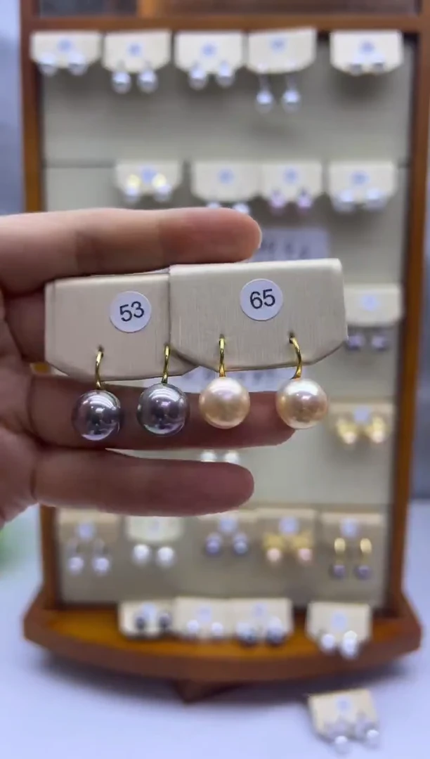 未镶嵌耳饰淡水珍珠53+65