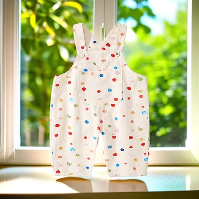 0-3岁宝宝背带裤彩色纯棉童趣可爱四季百搭/可爱超萌儿童衣服婴儿