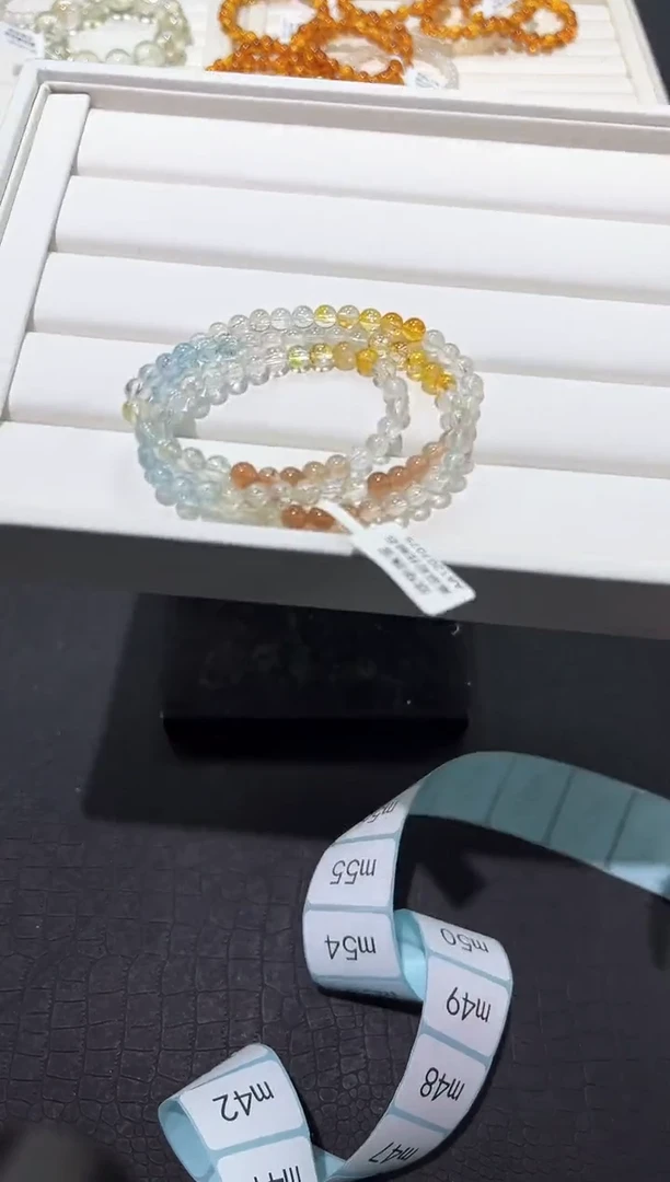 未镶嵌手链托帕石21m多样性发其一【1条】默认微瑕