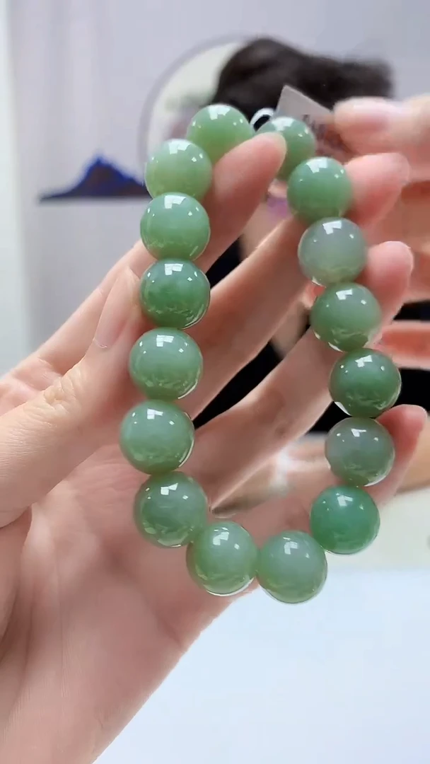 定制翡翠未镶嵌4688zm-毛货手串50