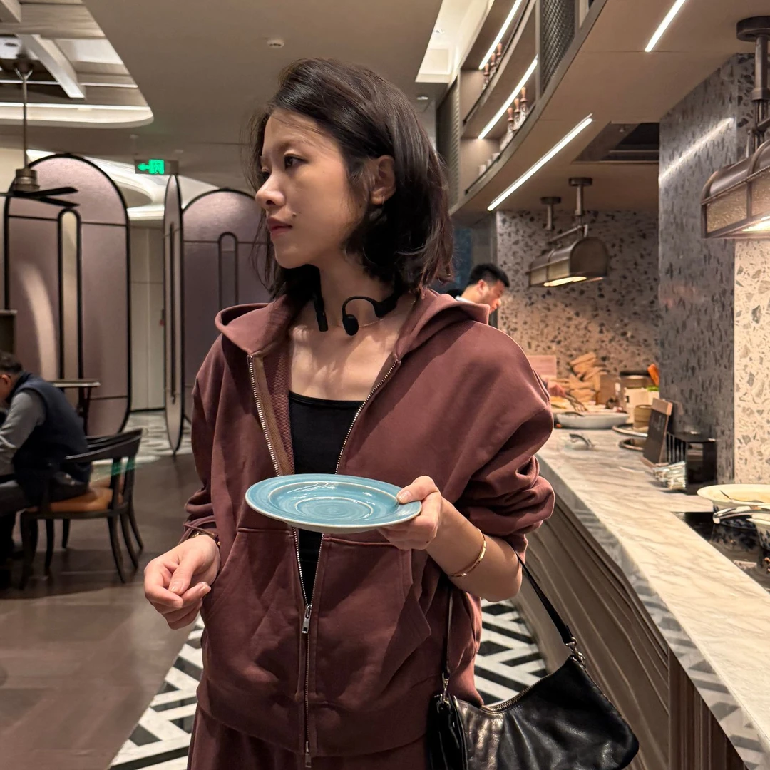 DE Mincollection砖红卫衣/定染高密全棉舒适袋鼠兜连帽卫衣56099