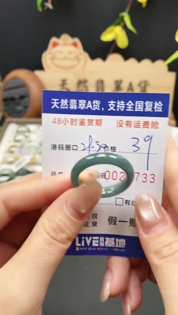 未镶嵌戒指翡翠3733