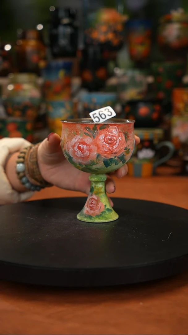 紫砂油画手绘釉 下彩563