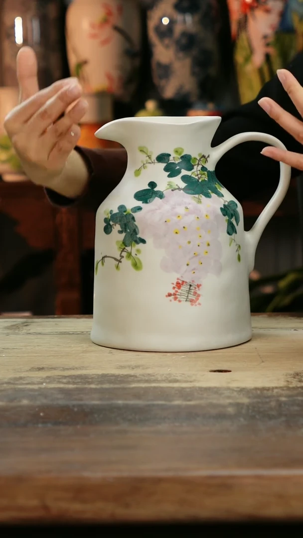 【闪购商品】瓷片景德镇纯手工釉下彩精品花瓶