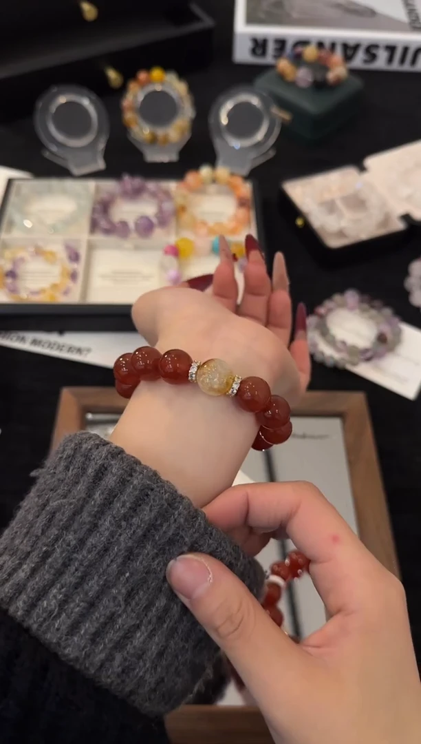 合金手链水晶平安顺遂x3576