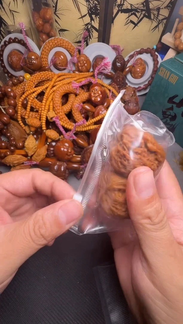 手串橄榄核核桃一对