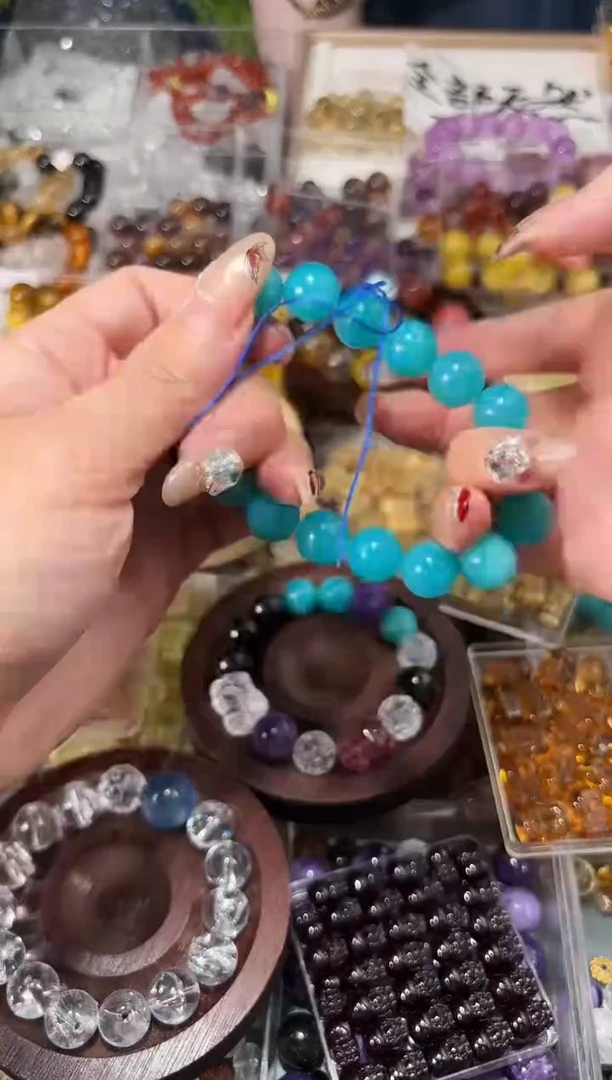 【闪购商品】天河石手串未镶嵌蓝天河卡12单珠