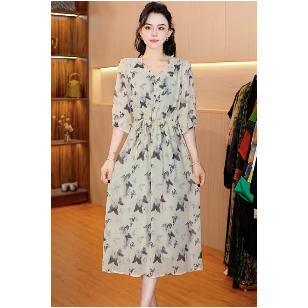 5775-25（蝴蝶）新款女士连衣裙