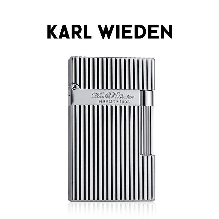KW卡尔威登煤油打火机侧滑竖条纹个性私人定制钢音朗声创意送男友