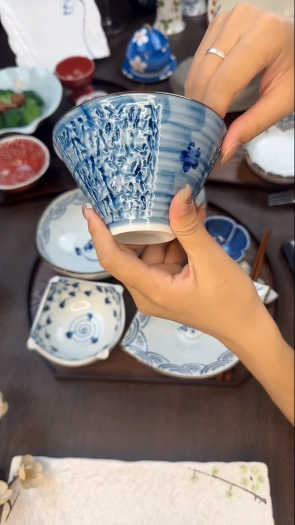 瓷樱花斗笠碗孤品福利