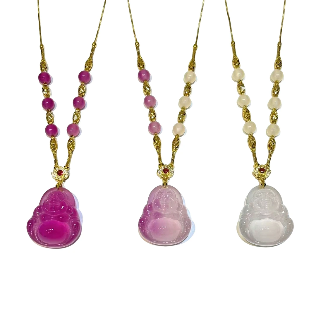 【符老板】y2087-国风设计款红卡佛公项链-多样性只发一件