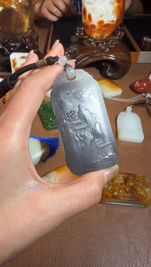 未镶嵌和田玉把件高****.1