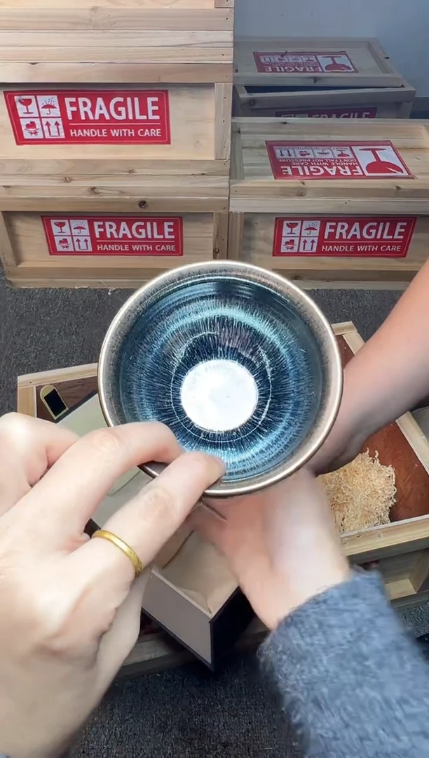 茶盏八方来财 建窑建盏主人杯