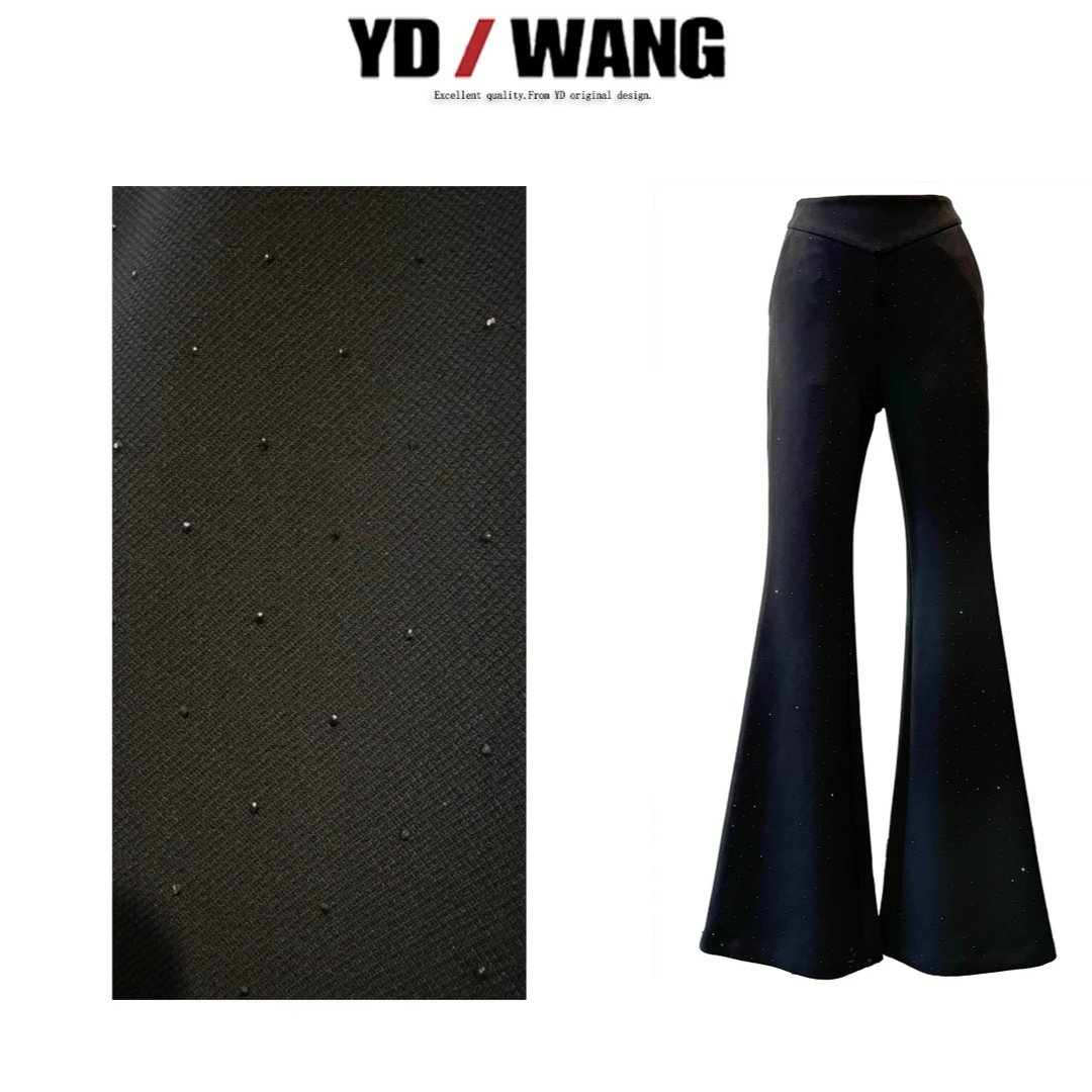 【YD精选】星点修身微喇裤  设计款时尚休闲小众气质女人味