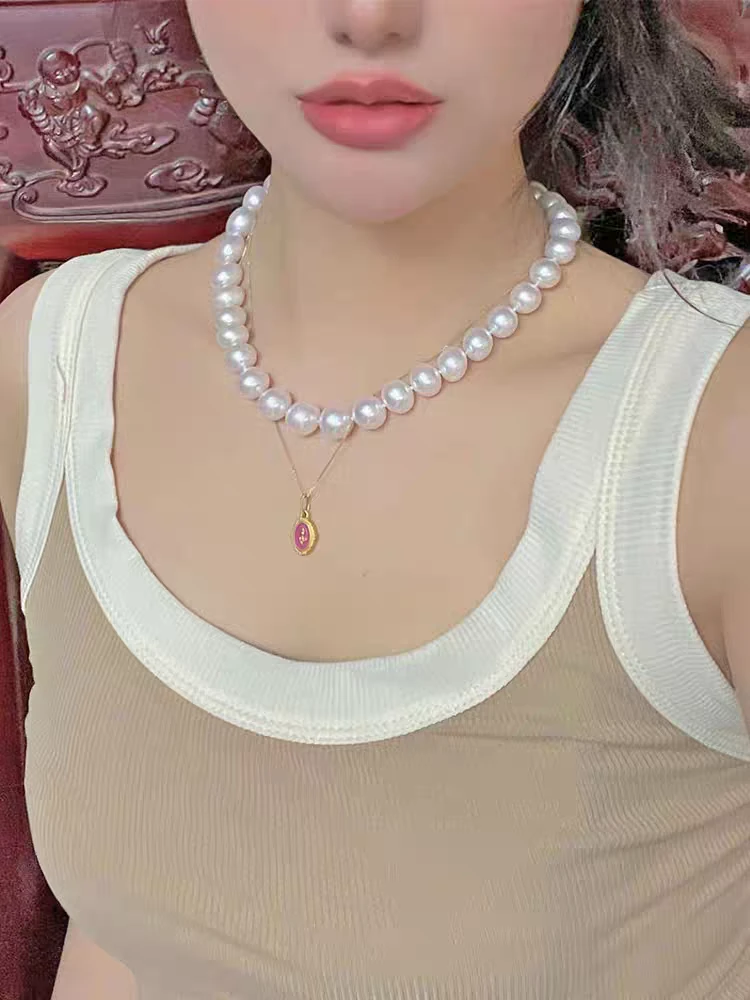 钛钢仿珍珠项链 〖蕙子严选〗ZH 11-13新款珍珠轻奢项链