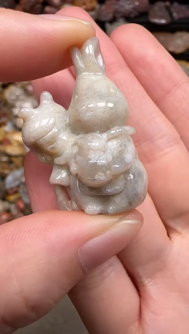 硅化珊瑚（珊瑚玉）未镶嵌颈饰632