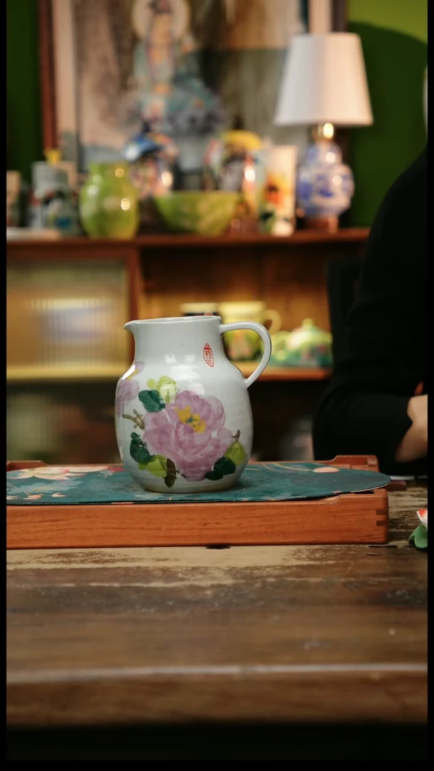 瓷片景德镇纯手工釉下彩精品茶具