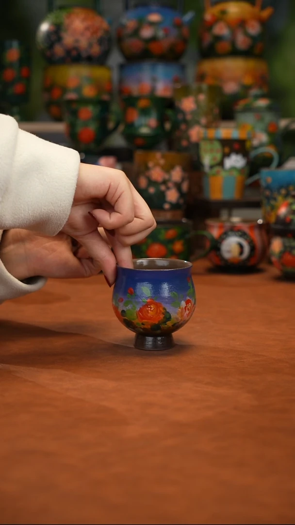 陶瓷油画手绘釉下彩