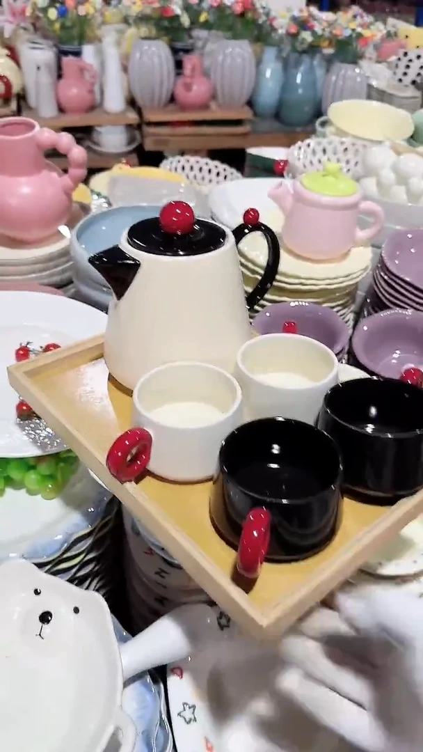 碗5件套 茶壶和杯 微瑕