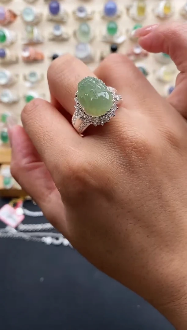 未镶嵌戒指翡翠缅甸天然A货翡翠22   1-3