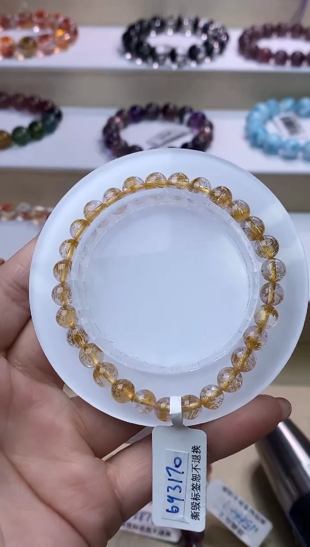 【闪购商品】水晶手链未镶嵌黄金超七6m+