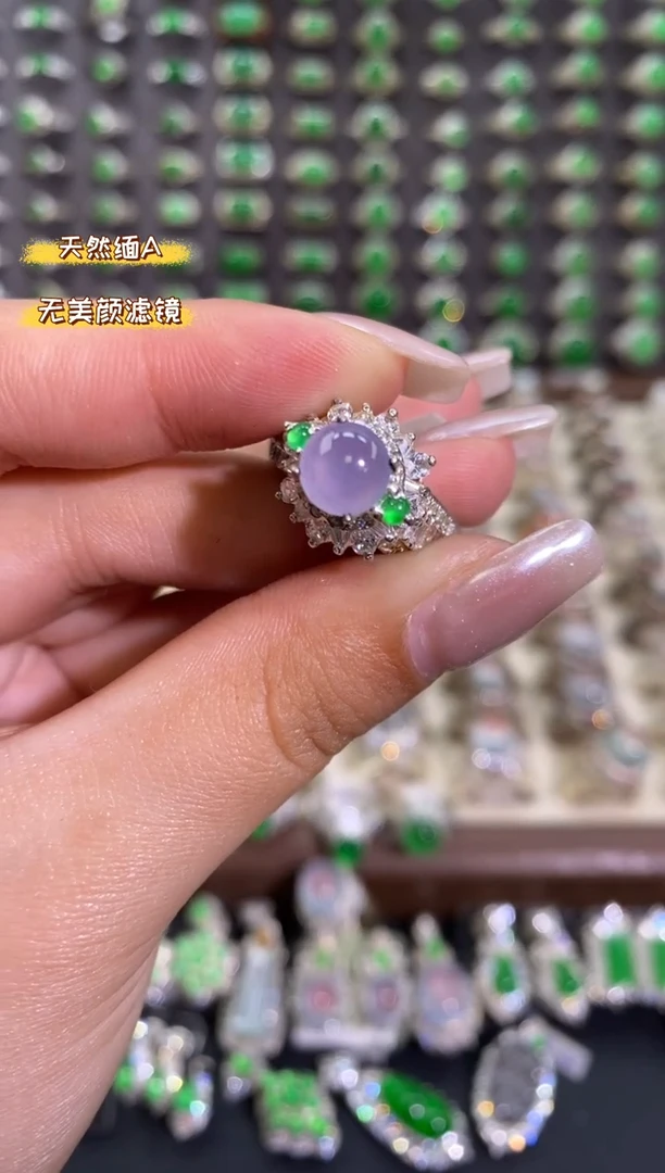 未镶嵌戒指翡翠天然缅甸A货翡翠未镶嵌 粉丝福利