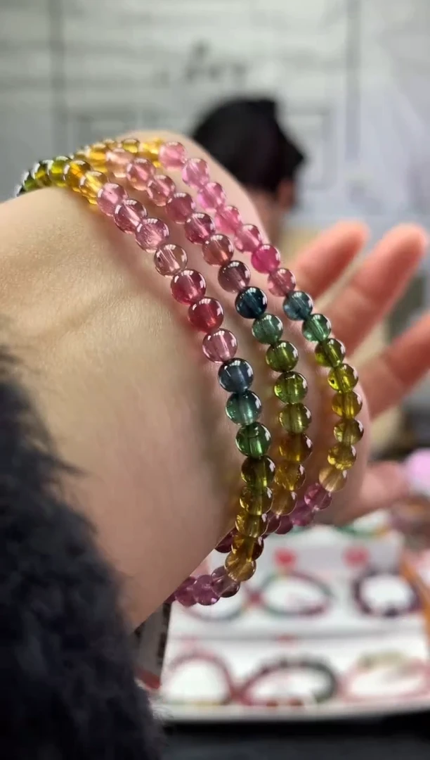 未镶嵌手串碧玺多样性发一条