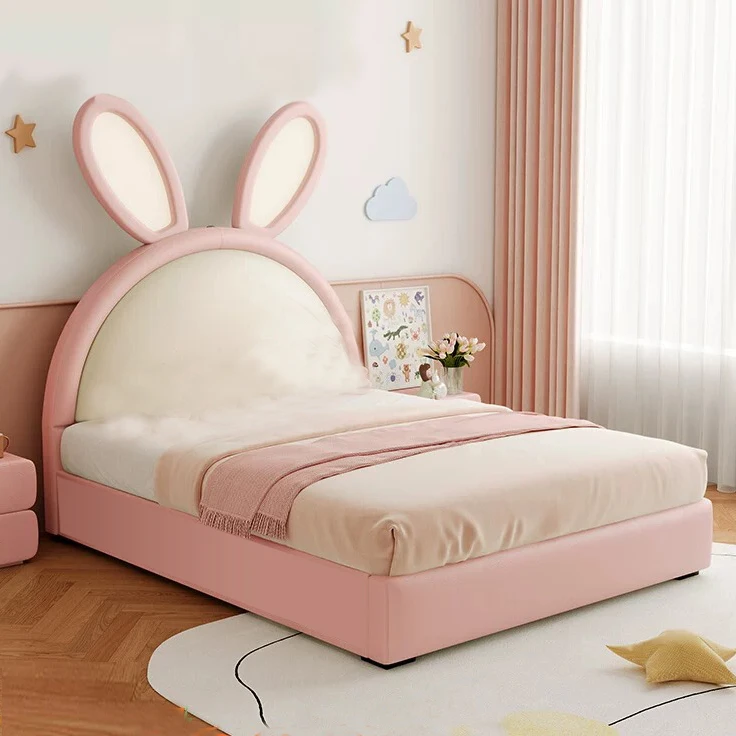 NINDA SERRA ZJ-B02 兔子床现代简约儿童床男宝女宝单人床