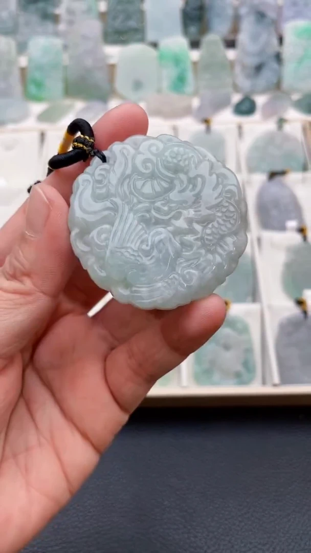 颈饰未镶嵌翡翠天然缅甸翡翠A货339