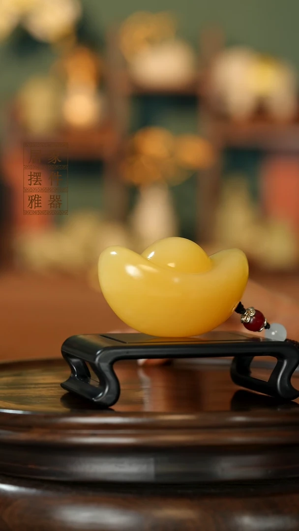 玉《小元宝一锭富》摆件