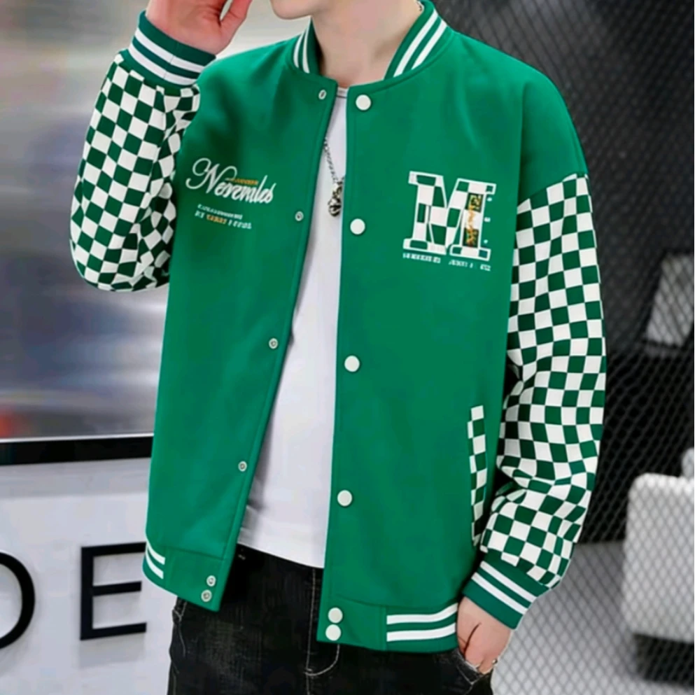 【阳阳甄选】刺绣耐磨棋盘格棒球服（BQF213）