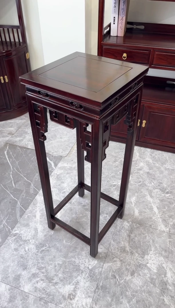 黑酸枝木类成套家具花架