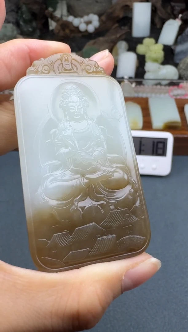 【闪购商品】和田玉颈饰未镶嵌开心