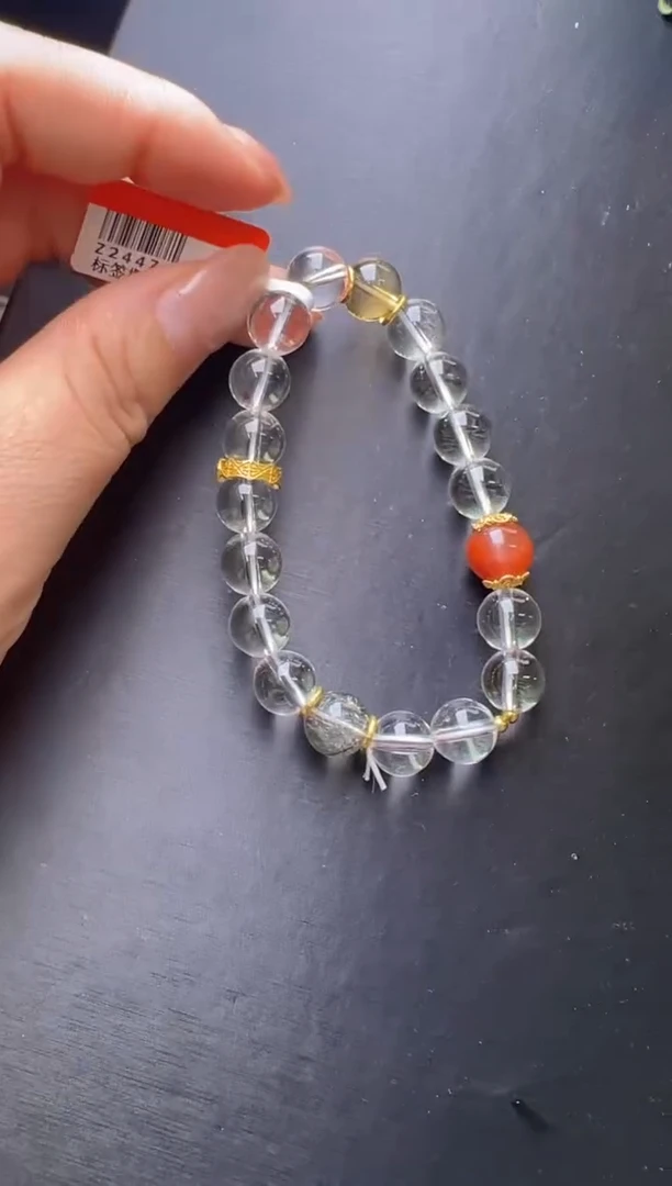 手串未镶嵌水晶白水晶设计手串  Z24479