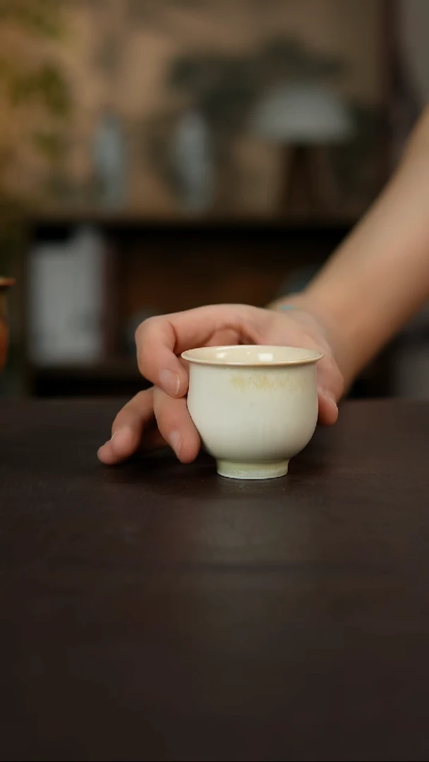 杯景德镇陶瓷杯碗柴烧多人