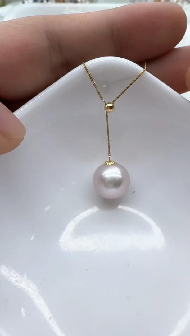 【闪购商品】淡水珍珠颈饰18K金镶嵌清货
