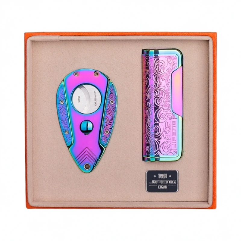 CIGARLOONG茄龙雪茄打火机套装锋利雪茄剪刀防风打火机CL-TZ003