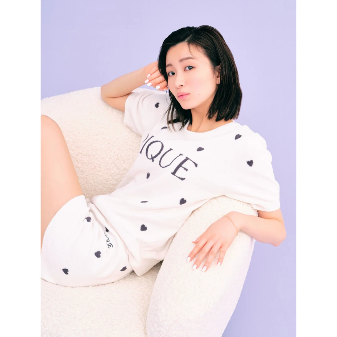 【Yumiko】日系品牌  舒适 G 夏季宽松圆领印花睡衣家居服套装