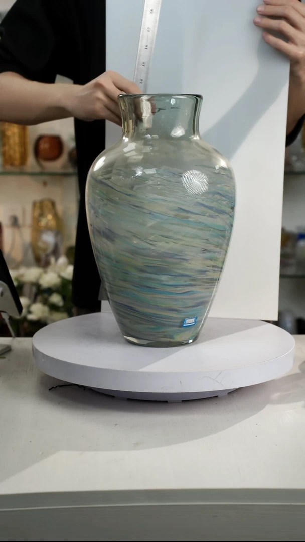 【闪购商品】琉璃高37轻奢琉璃花器微瑕福利