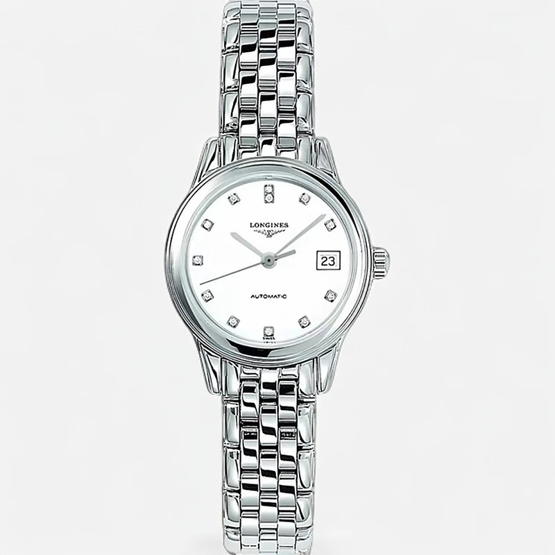 99新 Longines/浪琴 仁智女表/全套军旗/自动机械26表径/经典白盘