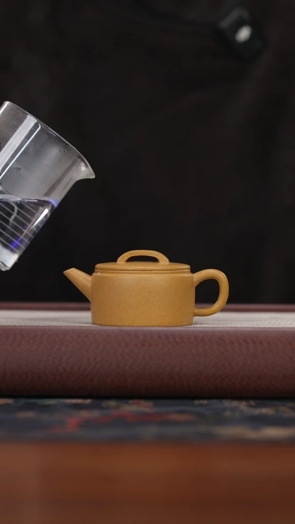 【闪购商品】紫砂茶壶hxx黄段 汉瓦 160cc