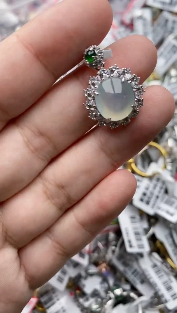 【闪购商品】翡翠戒指银S925镶嵌111111---10