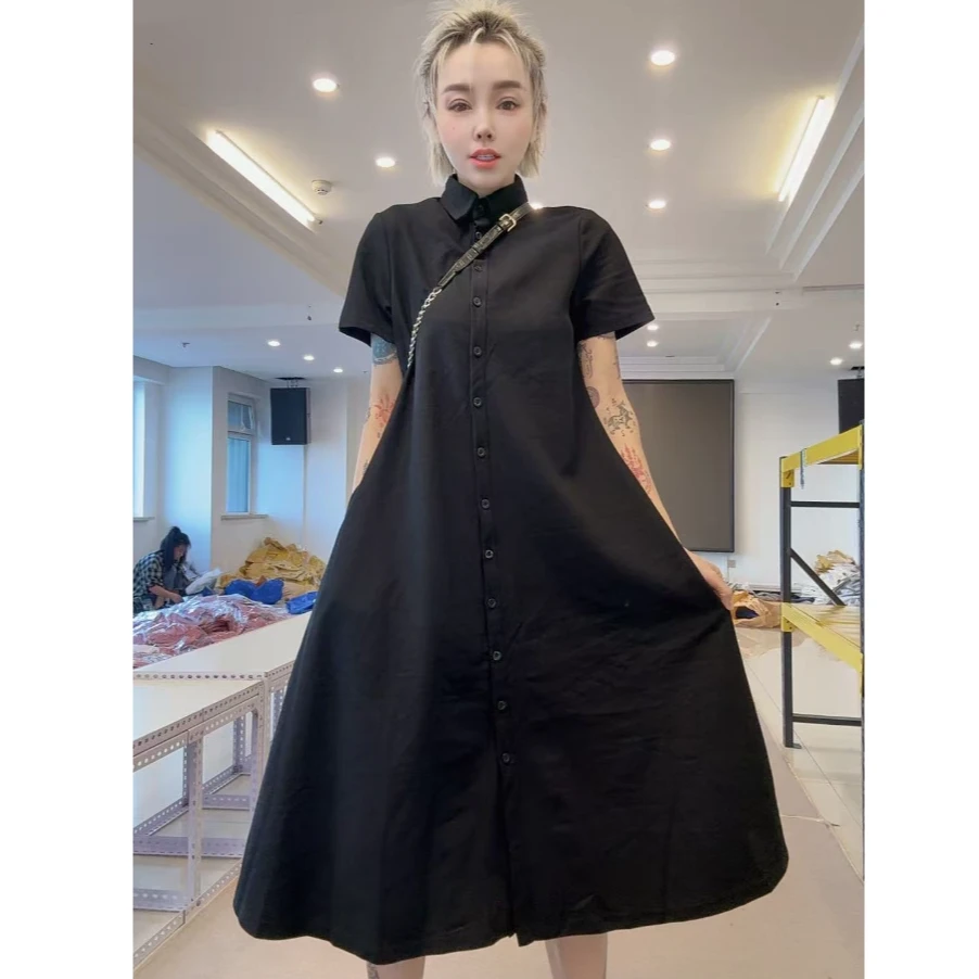 百搭款爆款大黑色裙