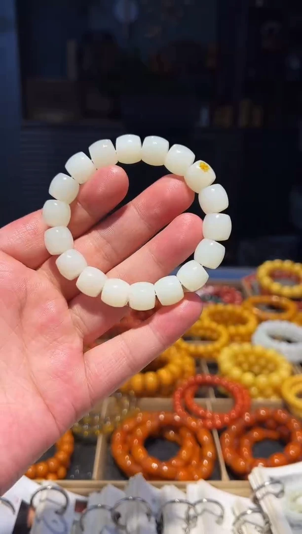 未镶嵌手串和田玉直切12+