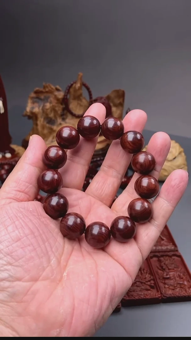 降香黄檀海南黄花梨油梨1.8手串