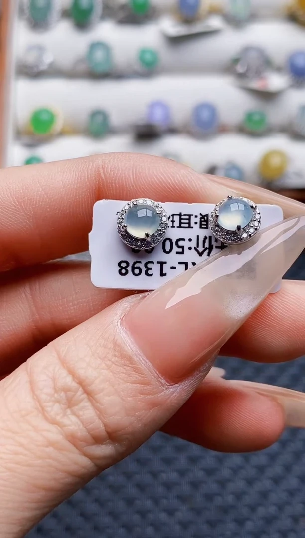 银S925镶嵌戒指翡翠2244