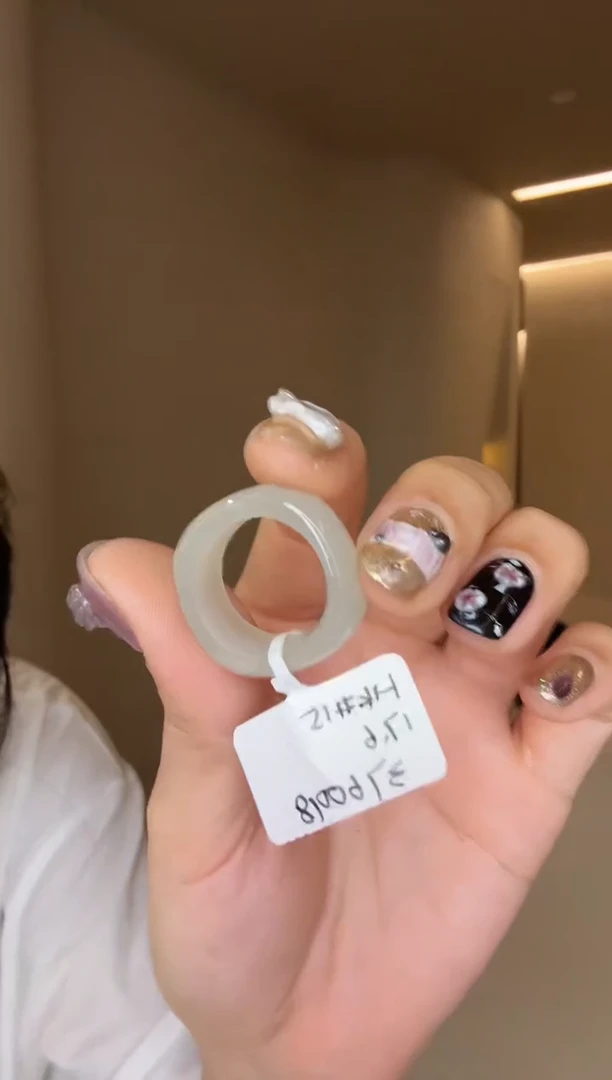 【闪购商品】和田玉戒指未镶嵌15码且末蓝多样性发其一