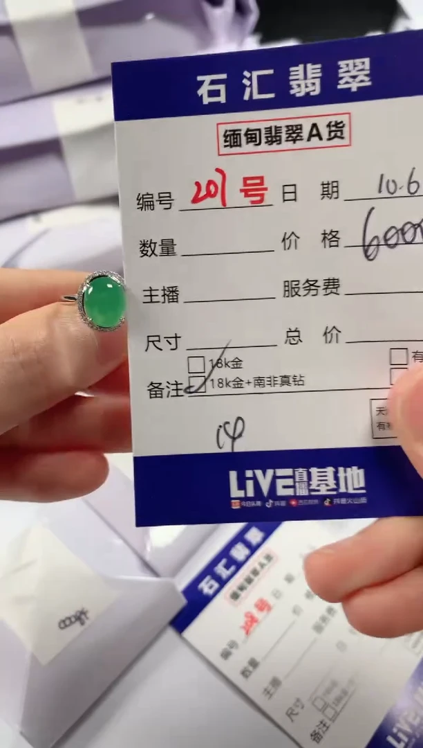 颈饰18K金镶嵌翡翠1