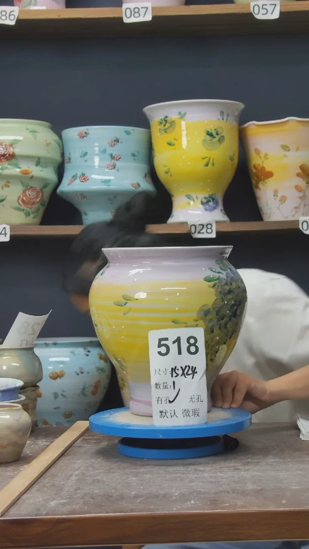 摆件景德镇花盆默认微瑕518